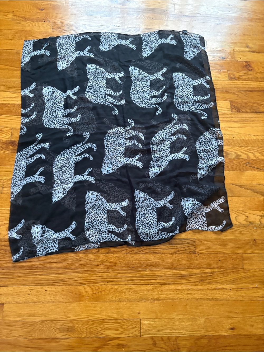 Kids Black Leopard Print Bottoms